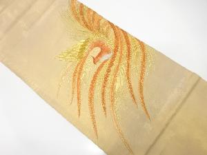 アンティーク　鳳凰模様刺繍袋帯（材料）